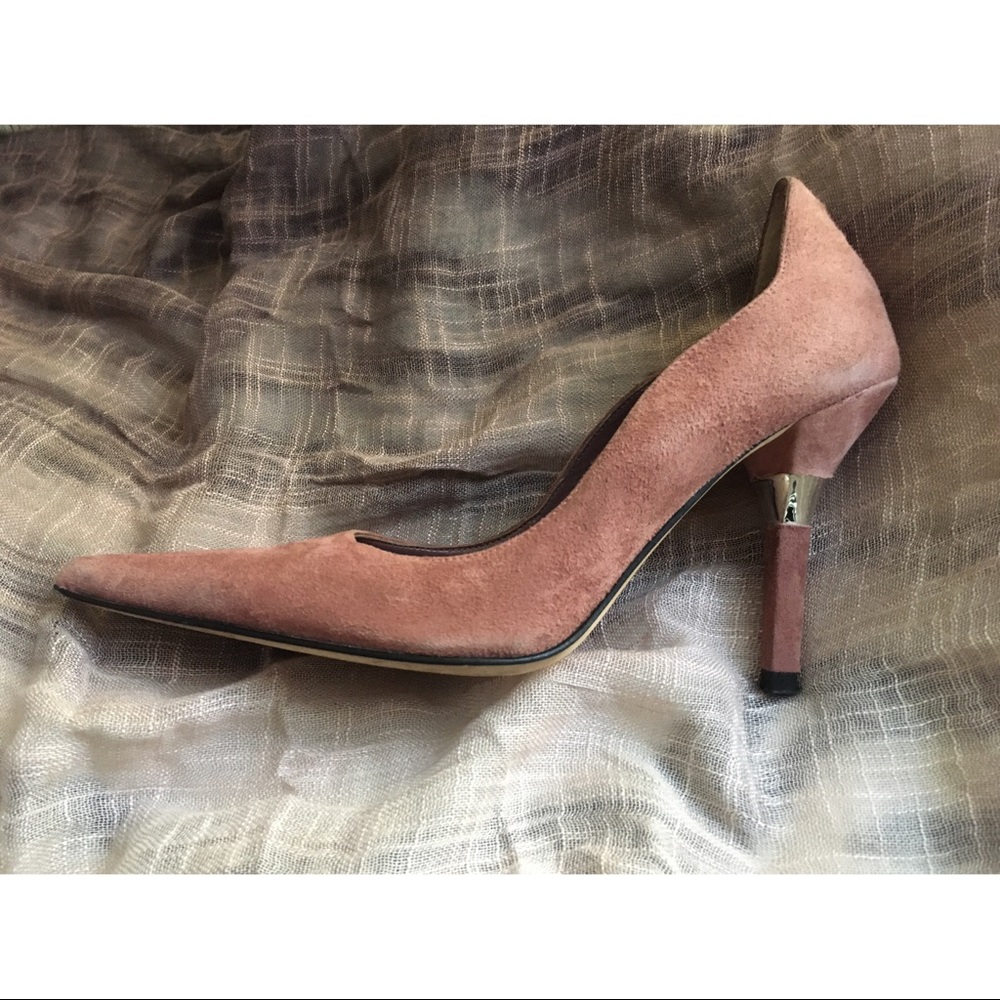 Steve Madden Pink Suede Classic Pumps Pointy Toe